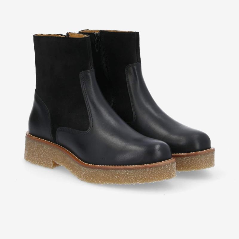 DORA BOOTS W - NAPPA/SUEDE -  NOIR